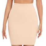 ONEW Shapewear Slips For Under Dress Half Slip Dress Tummy Control Seamless Slip Skirt Body Shaper For Women,Beige,Large