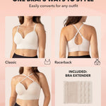 SHAPERMINT Wireless Bras for Women, No Underwire Full Coverage T-Shirt Bra, Comfortable Everyday Lingerie with Adjustable Straps, Small to Plus Size Chai