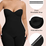 Slimers Strapless Shapewear Tummy Control: Strapless Body Shaper For Women With Built In Bra - Shapewear Bodysuit for Dress