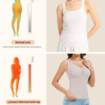 Lynclare Thermal Tops for Women, Thermal Undershirt, Fleece Tank Top, Winter Warm Base Layer with Built in Bra