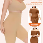 Yeblues Tummy Control Shapewear, High Waisted Shapewear Shorts for Women, Seamless Body Shaper Underwear Girdle Thigh Slimmer Nude Large