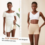 YADIFEN 3 Pack Slip Shorts for Women Under Dress, Anti Chafing Underwear Seamless Shaping Boyshort Panties Comfy Shorts
