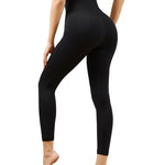 Homma Activewear Thick High Waist Tummy Compression Pants Slimming Body Yoga Leggings Postpartum Pants Black X-L