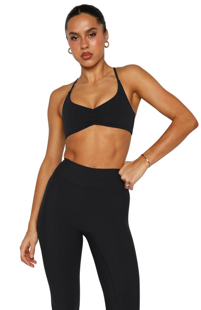 LASLULU Womens Black Sports Bra Sexy Cute Backless Sport Bra Workout Gym Yoga Pilates Bras Tops Clothes Outfits Strappy Padded Sports Bras (Black, Small)