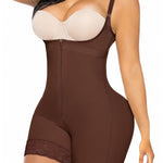 YIANNA Fajas Colombianas Shapewear for Women Tummy Control Postpartum Body Shaper Butt Lifter Post Surgery Compression Garment Bodysuit,YA7212-Brown-2XL