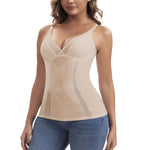 JOYSHAPER Shapewear for Women Tank Tops Smooth Shaping Cami V Neck Shapewear Tanks Tops Camisole with Soft Cup Cami Shaper Compression Tank Beige XL