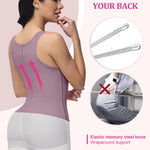 SHAPSHE Waist Trainer for Women, Tummy Control Sports Girdle, Workout Body Shaper with Adjustable Shoulder Strap