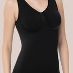 ATTLADY Shapewear Tank Tops for Women - Tummy & Waist Control Compression Camisole | Slimming Seamless V-Neck Body Shaper Vest