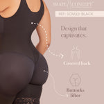 SHAPE CONCEPT Reloj de Arena Faja Colombiana Hourglass Shapewear 331High Compression Tummy Control Shapewear