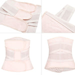 Gepoetry Postpartum Girdle C-Section Recovery Belt Back Support Belly Wrap Belly Band (Pink,Medium)