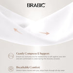BRABIC Zip Front Closure Everyday Bra for Women Post Surgery Compression Support with Adjustable Straps Wirefree (Medium, White)