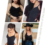 OQQ Women’s Shapewear Bodysuit Seamless Tummy Control Body Suit Soft Stretch Tank Top for Everyday Wear