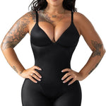 Snatched Body Tummy Control Shapewear Bodysuit Full Body with Built in Cups | Soft Control for Women Caramel