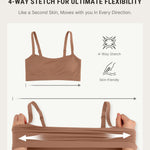 FeelinGirl Bralettes for Women with Supportive Seamless Wireless Bras, No Wire Unlined Comfort Buttery Soft Bras for Sleep Everyday, Light Coffee, XXL