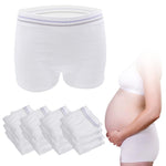HANSILK Mesh Postpartum Underwear 12 Pack High Waist Reusable Post Bay C-Section Recovery Maternity Panties for Women Washable Mesh Panties (Large)