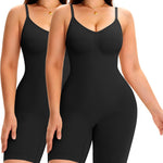 Women's Seamless Shapewear Tummy Control Bodysuit Body Shaper V Neck Seamless Butt Lifter Full Shaping Bodyshapers