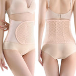 SUJAYU Abdominal Binder Post Surgery, Breathable Belly Band Postpartum Belly Wrap, C Section Belly Binder Abdominal Binder Hernia Belt for Women, Back Support Belt for Women (Beige, XX-Large)