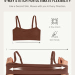 FeelinGirl Bralettes for Women Wireless Seamless Bras, No Underwire Unlined Comfort Buttery Soft Bras for Sleep, Loung, Everyday, Brown, M