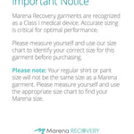 MARENA FBS2 Stage 2 Knee Length Zipperless Girdle with Suspenders - Tummy Control Post Surgery Black, Small