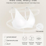 Seamless Bras for Women No Underwire Push Up Bra Comfy Wireless Supportive Bralettes Comfortable White Tshirt Bra Deep V XXL
