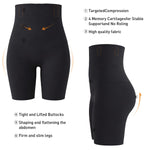 ATTLADY Shapewear Tummy Control High Waisted Shorts for Women,Body Shaper Thigh Slimmer Underwear,Shorts Under Dresses Black