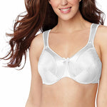 Bali Women's Satin Tracings Minimizer Underwire Bra, White, 38DDD