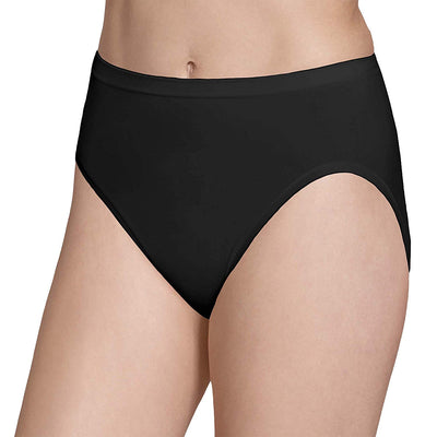 Fruit of the Loom womens Seamless Panties Briefs, Hi Cut - Assorted Colors, 8 US, (Pack of 6)