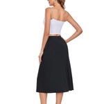 MANCYFIT Half Slips for Under Dresses Slip Skirt for Women A-line Underskirt for Dresses Black Large