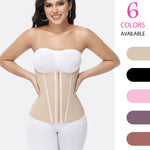 SHAPSHE Waist Trainer for Women Tummy Control Long Torso Postpartum Belly Band Faja Body Cincher Shapewear with Adjustable Hook and Eye