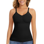 JOYSHAPER Shapewear for Women Tank Tops Tummy Control Shapewear Camisole V-Neck Cami Shaper Compression Tanks Black XL