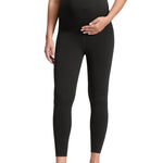 CRZ YOGA Butterluxe Maternity Leggings 25" - Over The Belly Buttery Soft Workout Activewear Yoga Womens Pregnancy Pants Black Small