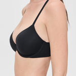 Calvin Klein Perfectly Fit Lightly Lined T-Shirt Bra with Memory Touch, Black, 34B