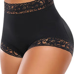 Werena Padded Underwear for Women Butt Lifting Panties Tummy Control Shapewear Butt Pads Lace Booty Enhancer Panty