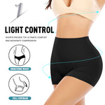 Werena Seamless Shaping Boyshorts Panties for Women Slip Shorts Under Dress Shapewear Shorts Tummy Control Underwear(A2# Black (light Shaping), XX-Large)