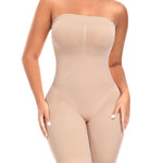 Werena Strapless Shapewear Bodysuit for Women Tummy Control Shapewear Full Body Shaper with Removable Straps (Nude,X-Large)
