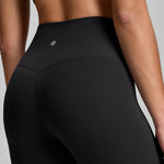 HeyNuts Pure&Plain Workout Pro 7/8 Leggings for Women, High Waisted Athletic Compression Tummy Control Yoga Pants 25'' Black L(12)
