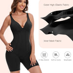 Slimers Women V-Neck Corset Bodysuits - Tummy Control Sculpting Body Suits : Hip Lifter Shapewear Outfits Club Tops