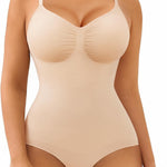 SHAPERX Women's Shapewear Bodysuit Tummy Control Body Shaper Waist Snatching Seamless Brief Body Suit