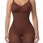 YIANNA V-Shaped Postpartum Fajas Colombianas Moldeadoras Enhanced Tummy Control Shapewear for Women Butt Lifter Faja Body Shaper,YA7567-Brown-L