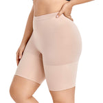 DELIMIRA Women's Tummy Control Shapewear Thigh Slimmer Shorts High Waist Beige Medium