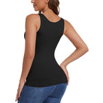 JOYSHAPER Women Tummy Control Shapewear Tank Tops V Neck Seamless Compression Camisole Slimming Body Shaper Cami Black