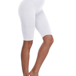 VOGUEMAX Women's Plus Size Short Leggings Stretchy Slip Shorts Mid Thigh Lightweight Pants
