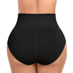 Werena Tummy Control Shapewear for Women High Waisted Body Shaper Briefs Slimming Girdle Shaping Underwear(#A2 Mid Waist Black(seamless),Large)