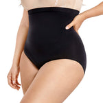 DELIMIRA Women's Tummy Control Shapewear Panties Plus Size High Waist Panty Black 3X