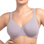 HSIA Bras for Women Minimizer Full Coverage, Plus Size T Shirt Unlined Underwire Smooth Bra, Seamless Cups Joan Ultimate Soft