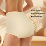 QUASTI Underwear 4 Pack Tummy Control High Waisted Ladies Panties Postpartum Compression Briefs Full Coverage（L）