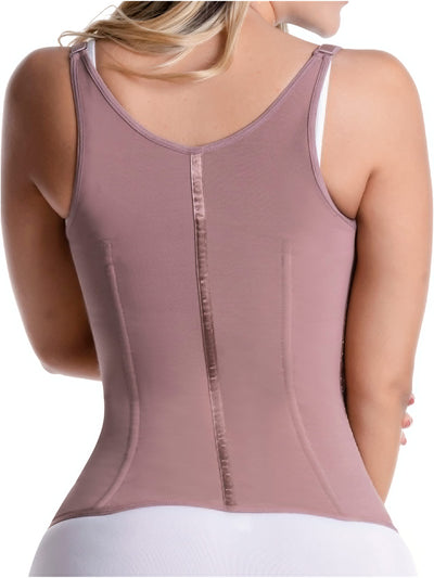 Sonryse O24ZL Fajas Colombianas Reductoras y Moldeadoras Compression Vest Shaper Tummy Tuck Shaper Girdle for Women Cocoa 3X-Large