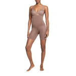 SPANX ASSETS High-Waist Mid-Thigh Short - Seamless Shapewear - Ultra-Firm Compression - Thigh & Tummy Control - Cafe Au Lait - Medium