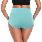 ASIMOON Women's Cotton Underwear High Waisted Tummy Control Briefs Postpartum Soft Stretch Ladies Panties for Women XL
