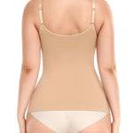 Werena Shapewear Cami With Built-in Bra Compression Tanks for Women Shaping Camisoles Tummy Control Tank Tops(#A Beige, Medium)